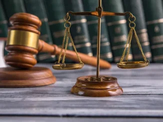 Symbol of law and justice court